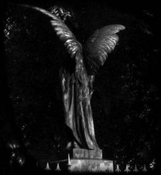 image of an angel in the night
